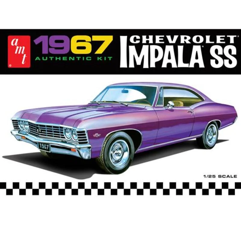AMT Ertl 1967 Chevy Impala SS 1/25 - Afbeelding 2