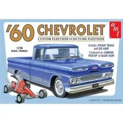 AMT Ertl 1960 Chevy Custom Fleetside Pickup Met Go Kart