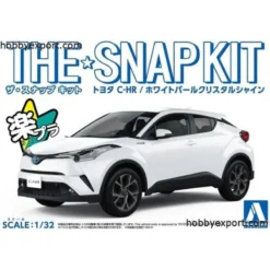 Aoshima TOYOTA C HR WIT PEARL CRYSTAL GLANS SNAP KIT