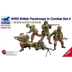 Bronco Models WWII British Paratroops In Combat Set A