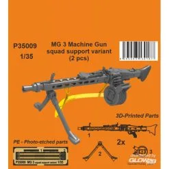 CMK/Czech Master Kits MG 3 Machine Gun - Squad Support Variant (2 Pcs) 1/35