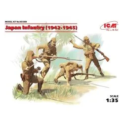 ICM Japanse Infantry (1942-1945) (WOII) (4 Cijfers) (100% Nieuwe Mallen)