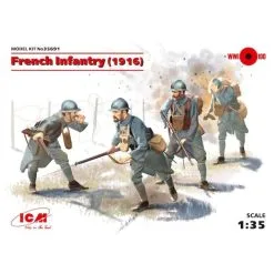 ICM French Infantry (1916) (4 Cijfers) (WWI) (100% Nieuwe Mallen)