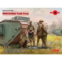 ICM WWI British Tank Crew (4 Figuren) (100% Nieuwe Mallen)