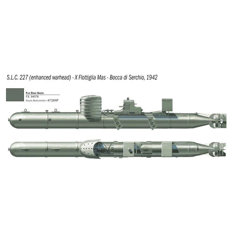 Italeri SLC Maiale En Bemanning - Afbeelding 5