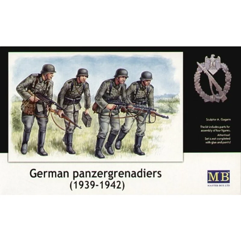 Master Box 4 German Panzergrenadiers 1942 - 1945 - Afbeelding 2