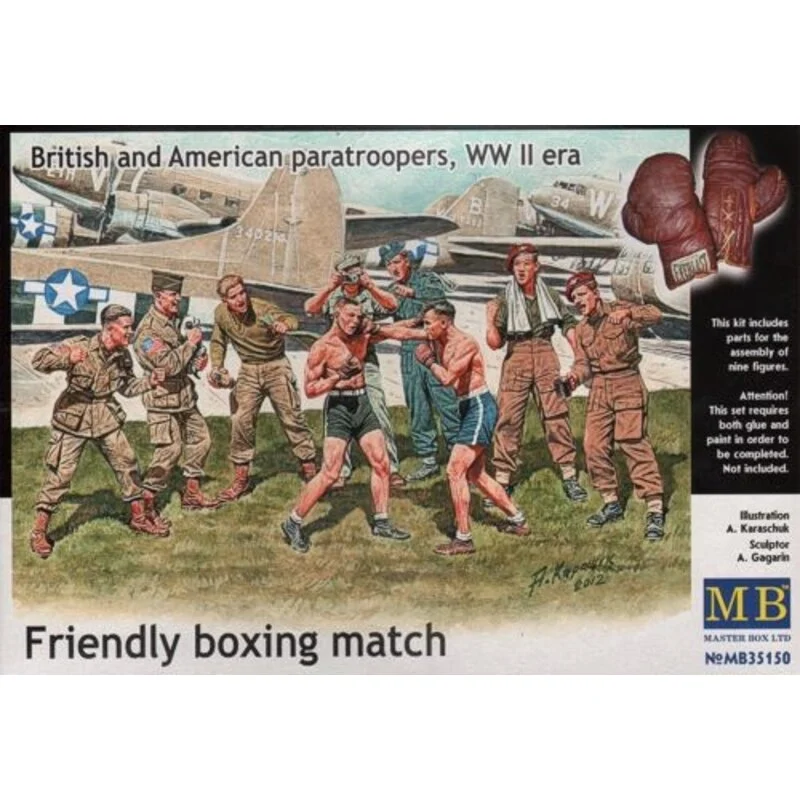 Master Box British And American Paratroopers 'Friendly Boxing Match'