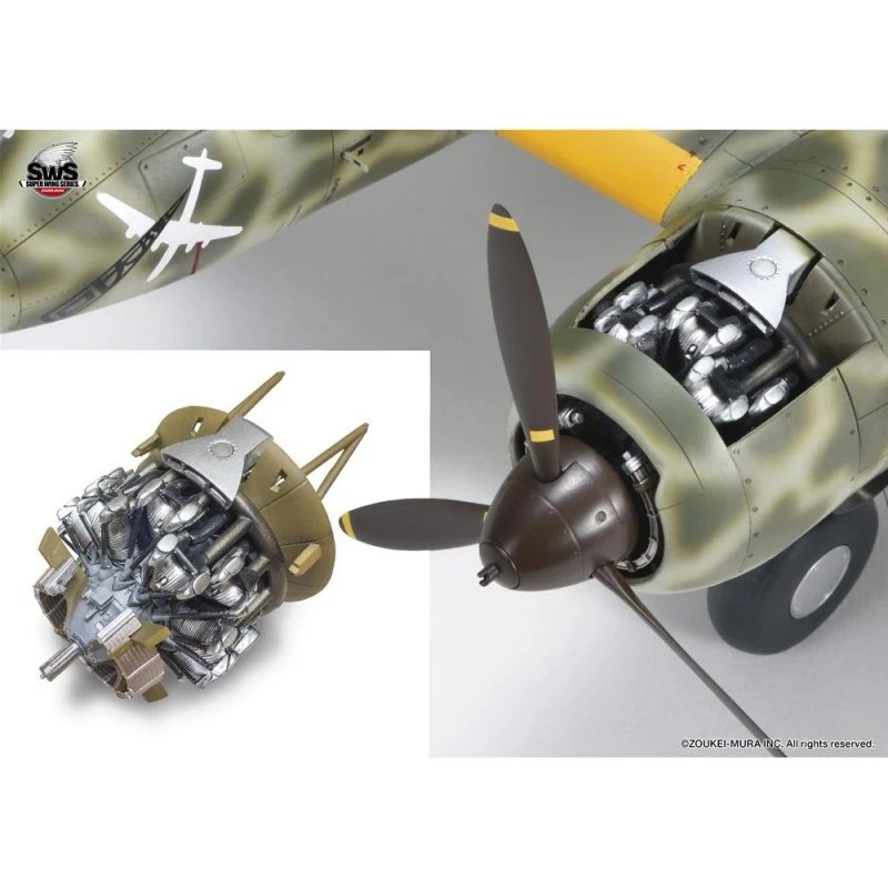 Zoukei Mura ZOUKEI-MURA: 1/32; Kawasaki Ki-45 Kai Tey Type Two Seats Fighter Toriyu - Afbeelding 3